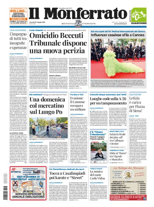 Il Monferrato - Edizione 40 del 27/05/2022